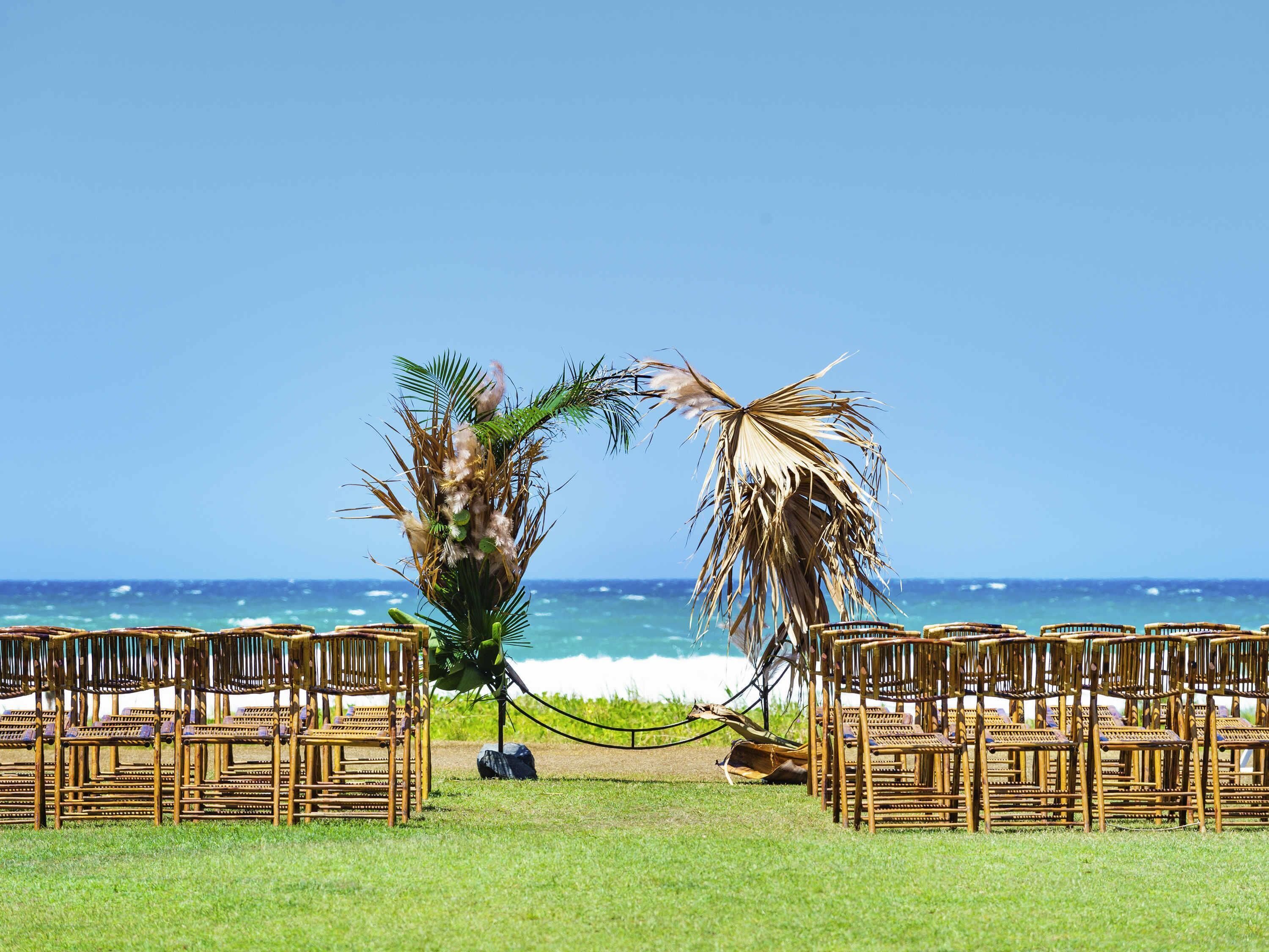 Zona para bodas al aire libre
