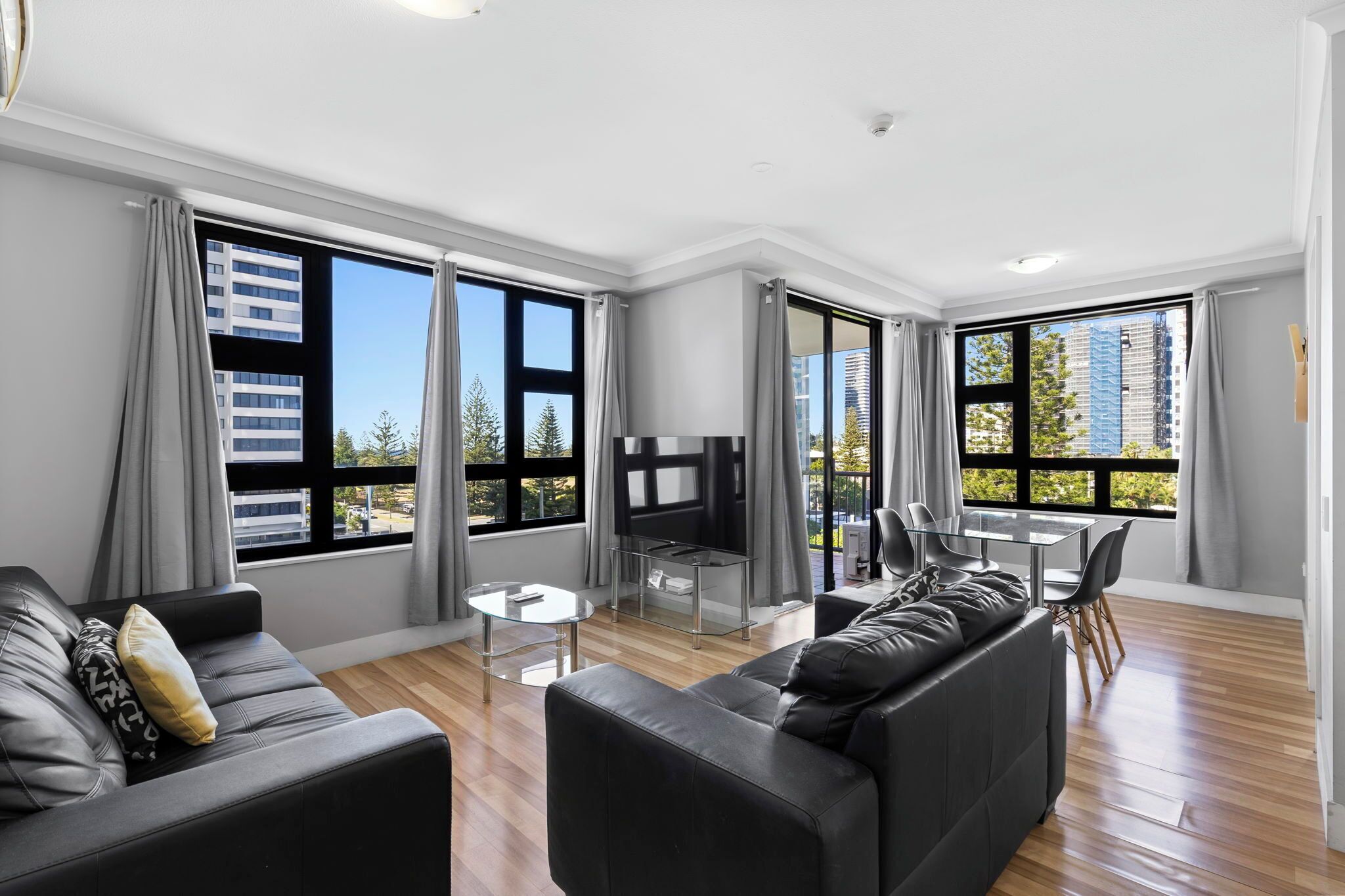 2 Bedroom Apartment | Living area | 45-inch TV with cable channels