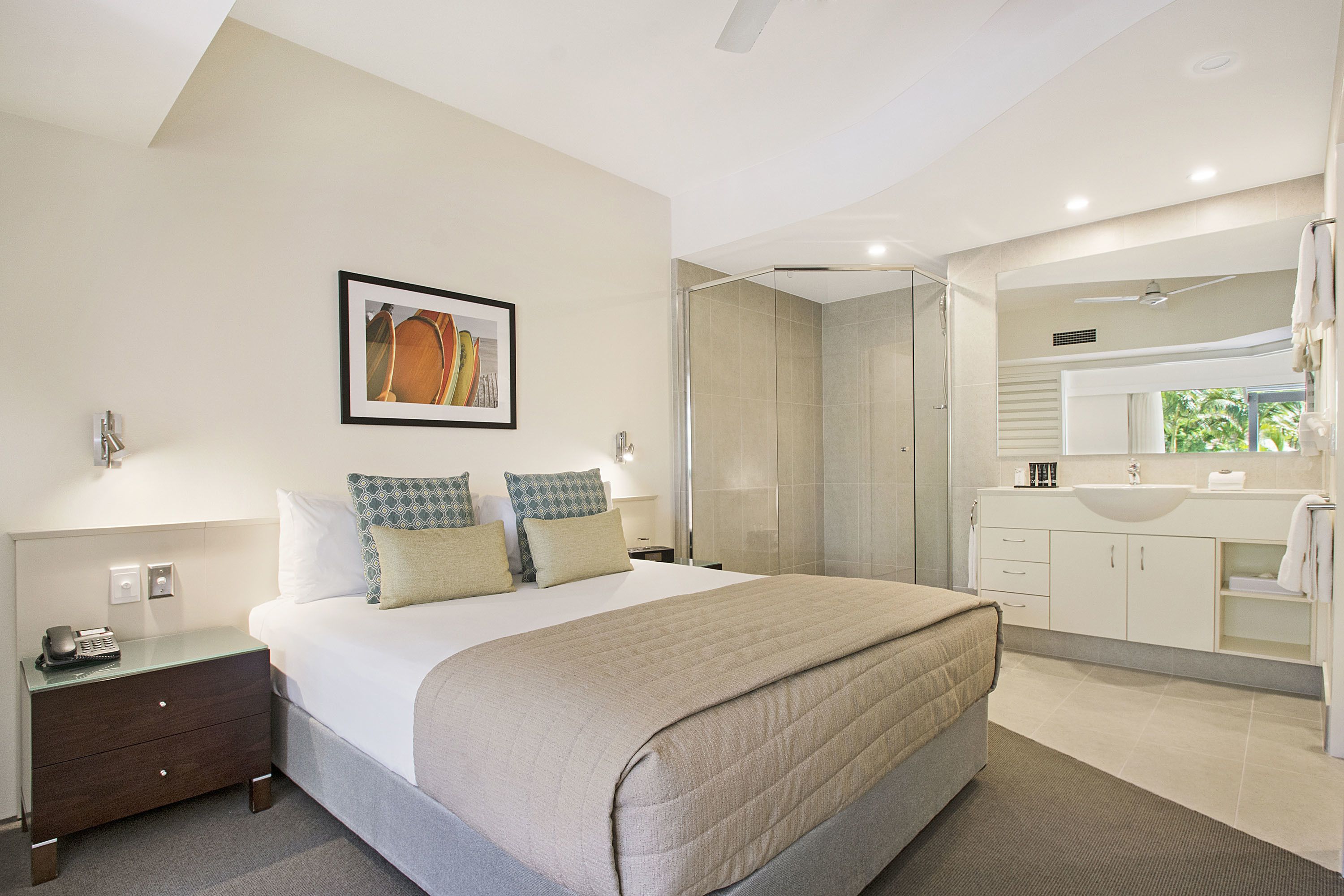 Premium bedding, individually furnished, iron/ironing board