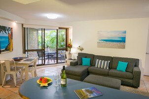 55-inch flat-screen TV with digital channels, TV