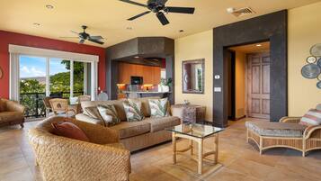 Two Bedroom/2 Bath | Living area | TV, DVD player
