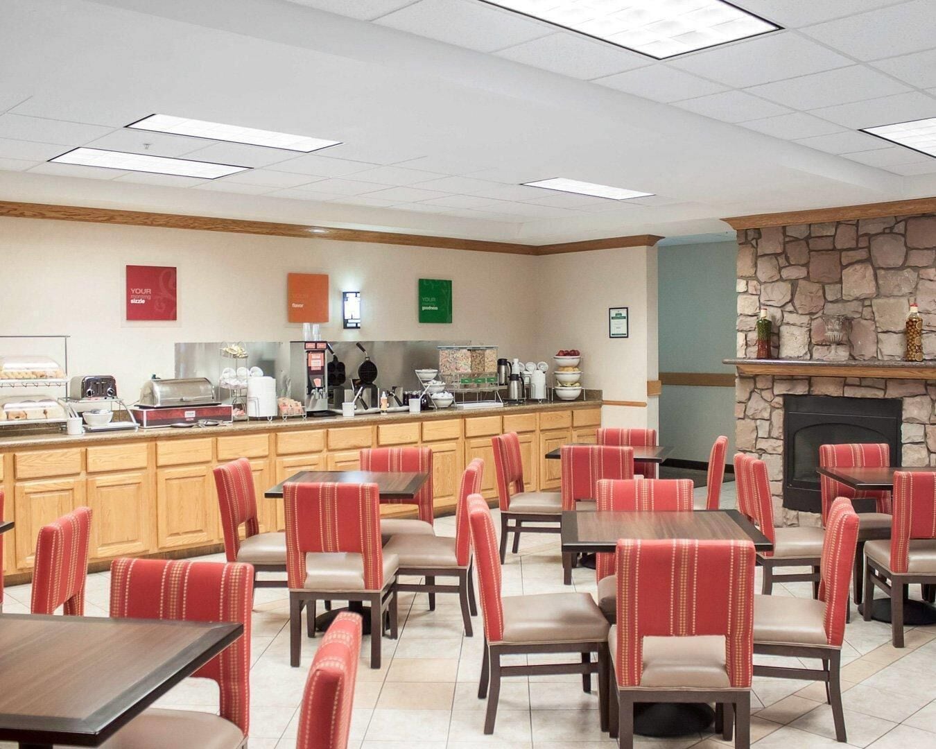 Free daily buffet breakfast