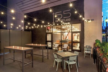 Patio, balcany or terrace at Pennyweight Hotel Boston, Curio Collection by Hilton
