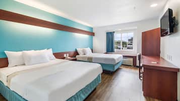 Room, 2 Queen Beds, Smoking | Desk, free WiFi, bed sheets