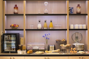 Daily buffet breakfast (EUR 15 per person)