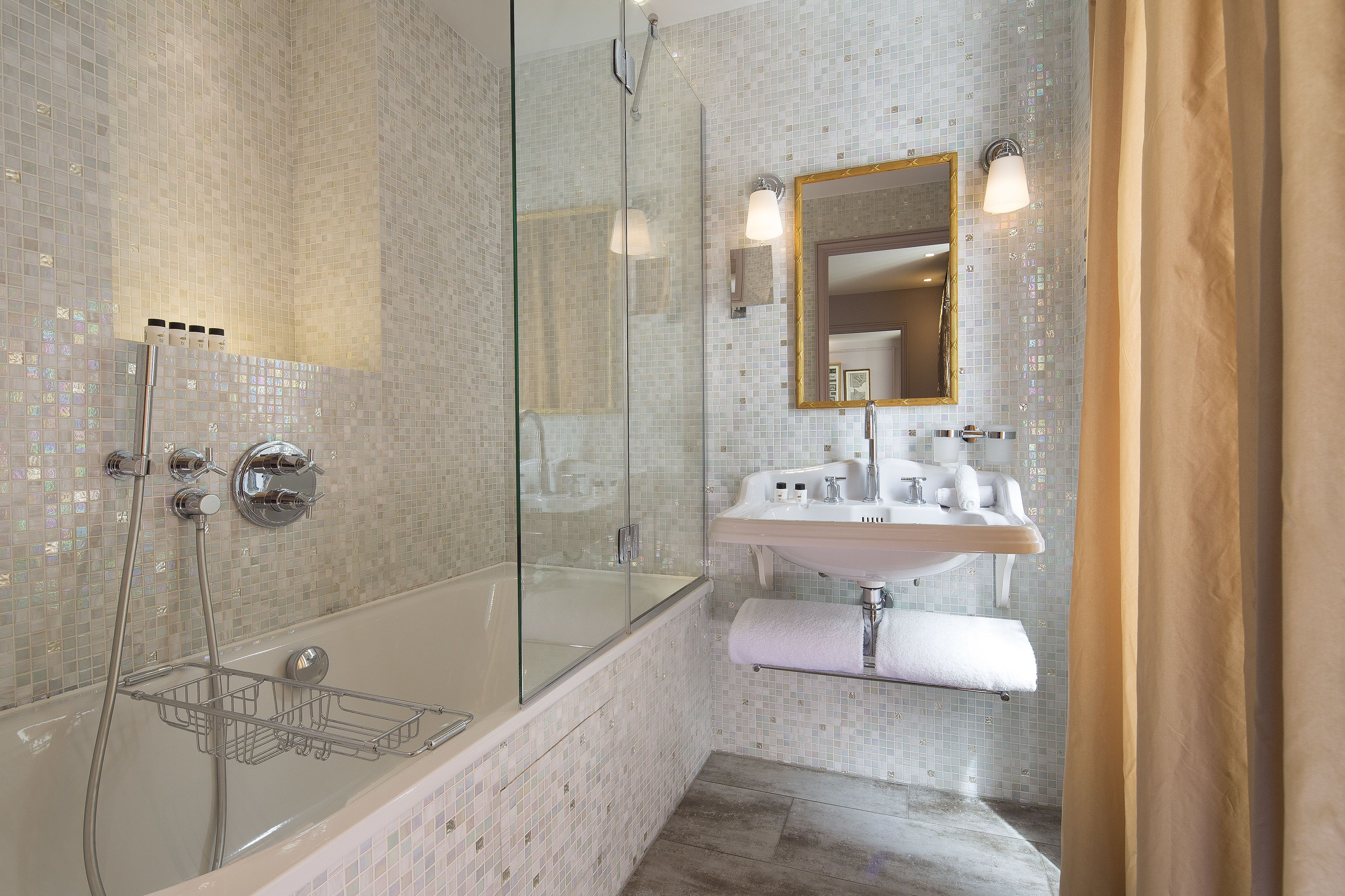 eco-friendly toiletries, hair dryer, bathrobes, slippers