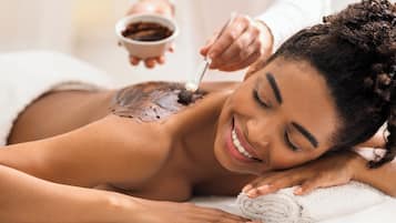 Body treatments, body wraps, body scrubs, facials, 2 treatment rooms