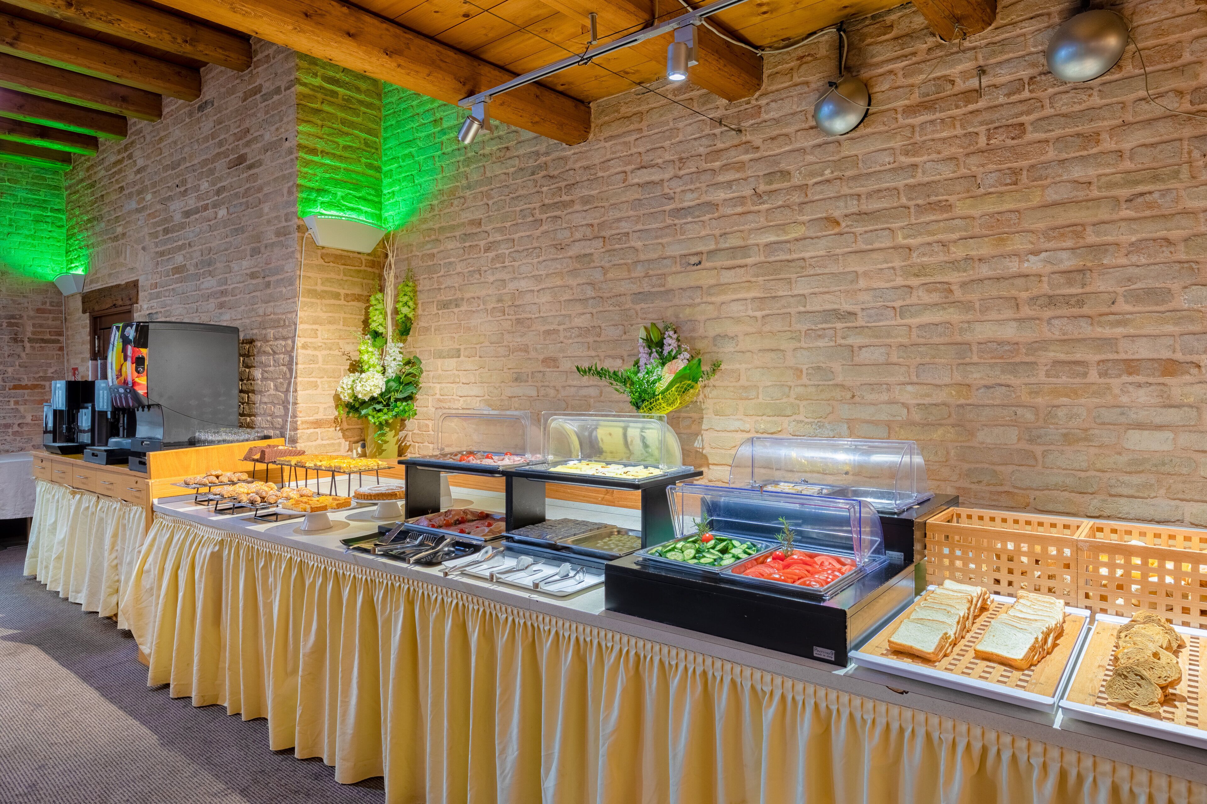 daily buffet breakfast (eur 13 per person)