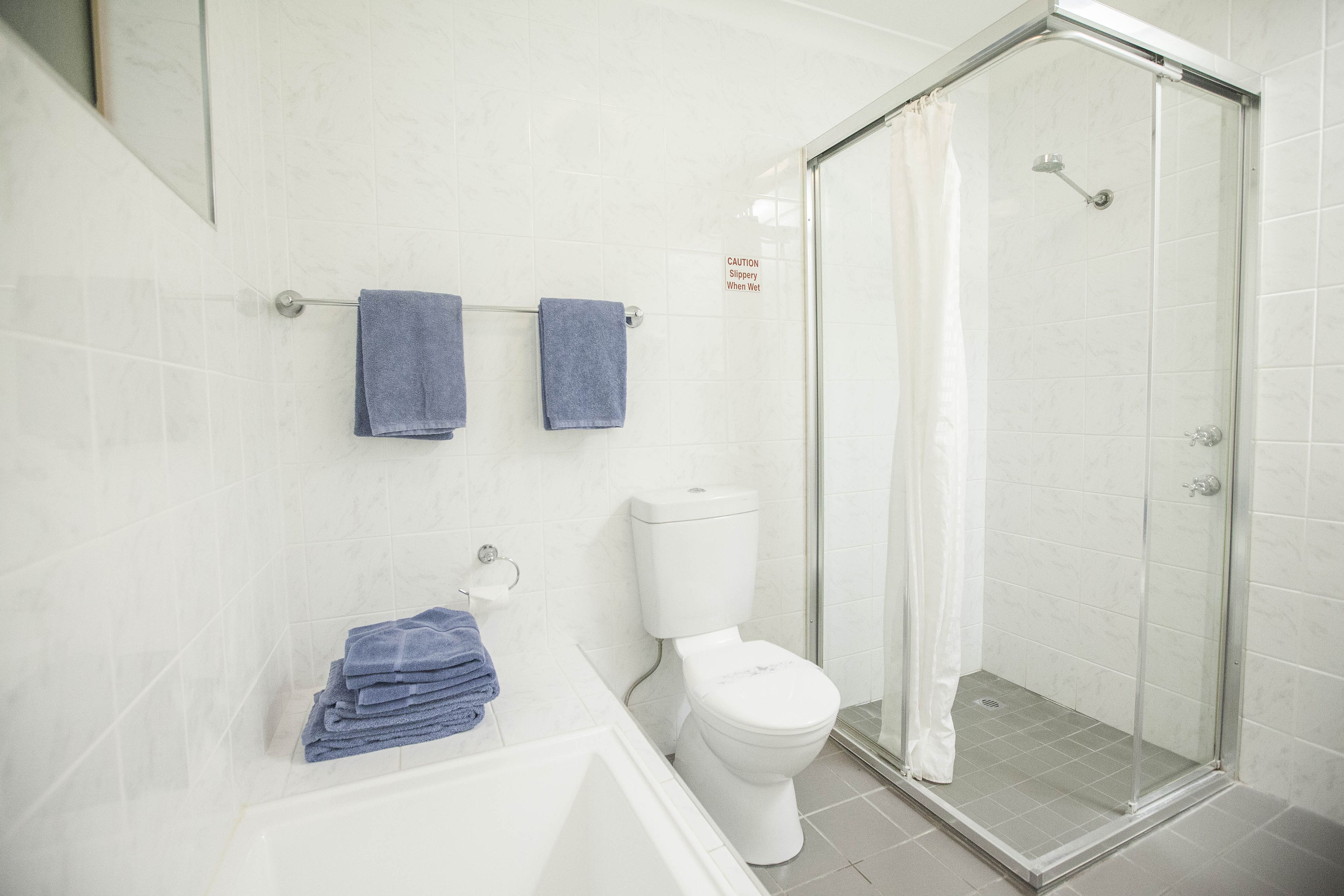 family room | bathroom | separate bathtub and shower, deep-soaking bathtub, free toiletries