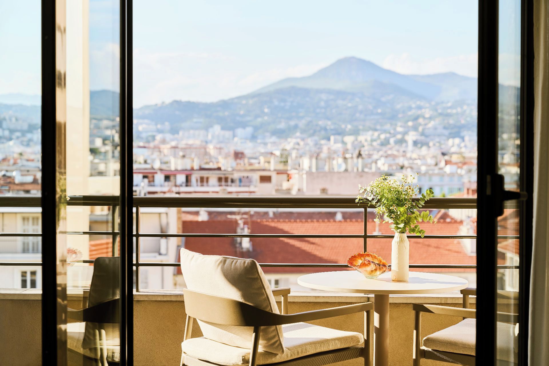 Habitación, 2 camas individuales, vista a la montaña | Vista desde la habitación