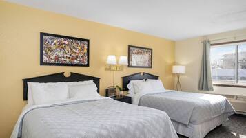 Desk, blackout curtains, iron/ironing board, free WiFi