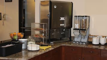Free daily self-service breakfast