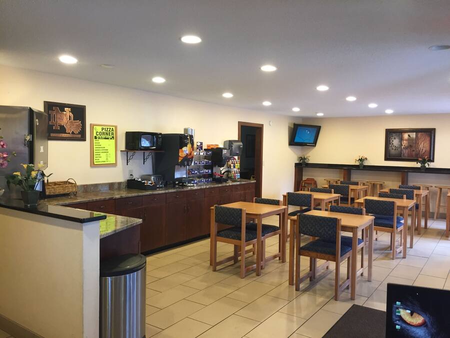 Free daily self-serve breakfast