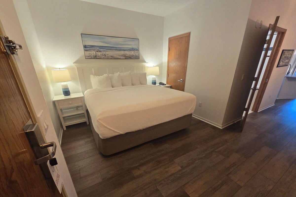 Anchor Suite Nature Preserve View | Premium bedding, iron/ironing board, individually decorated