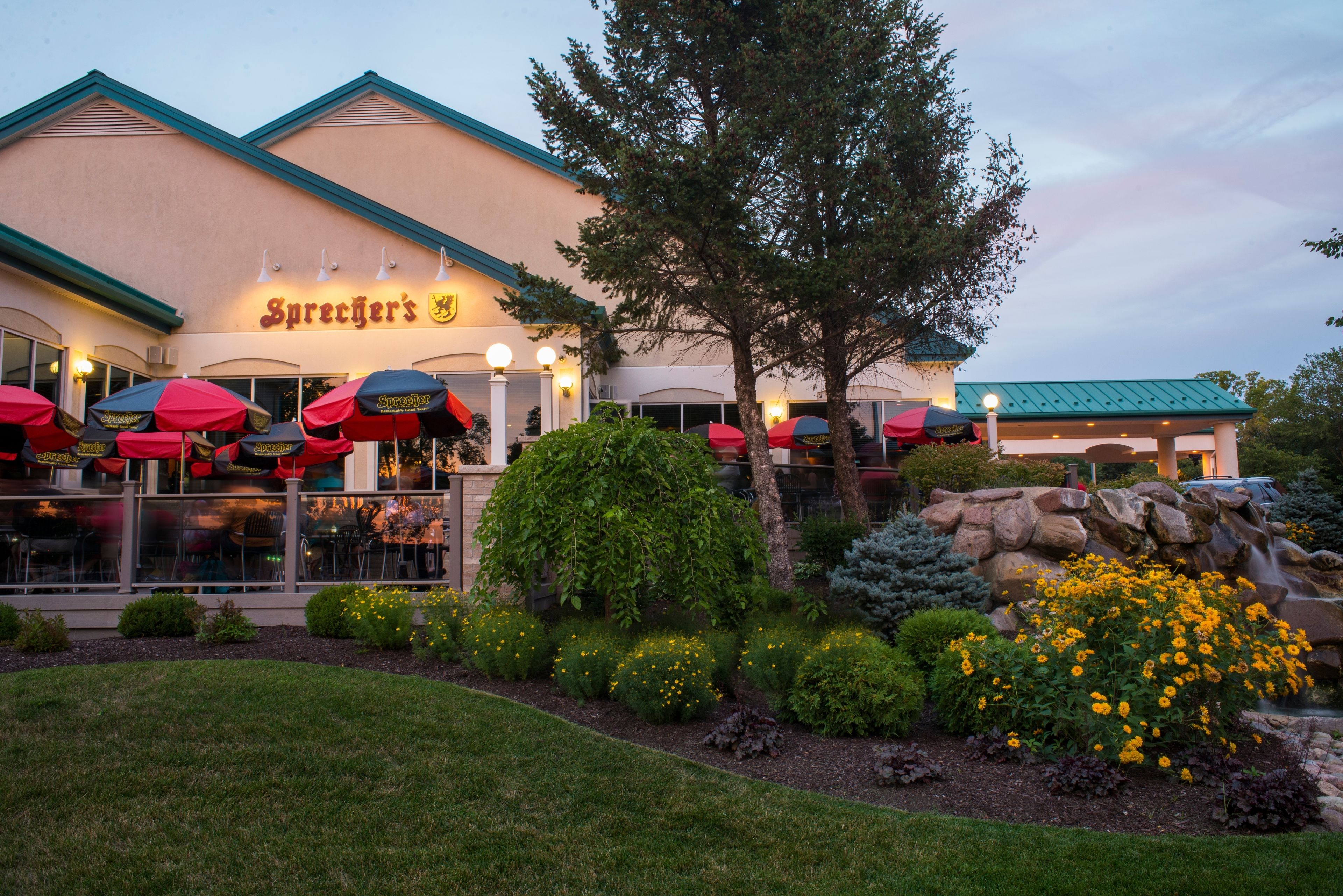 front of property – evening/night