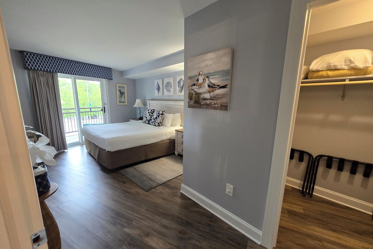 Ensign Suite- One Bedroom King or Queen with Sleeper Sofa  | Premium bedding, iron/ironing board, individually decorated