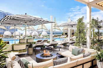 Rooftop terrace at Omni San Diego Hotel at the Ballpark