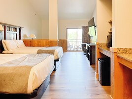 Standard Double Room | Pillowtop beds, blackout drapes, iron/ironing board, free wired internet