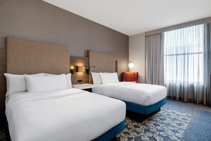 Room, 2 Double Beds | 1 bedroom, hypo-allergenic bedding, desk, iron/ironing board