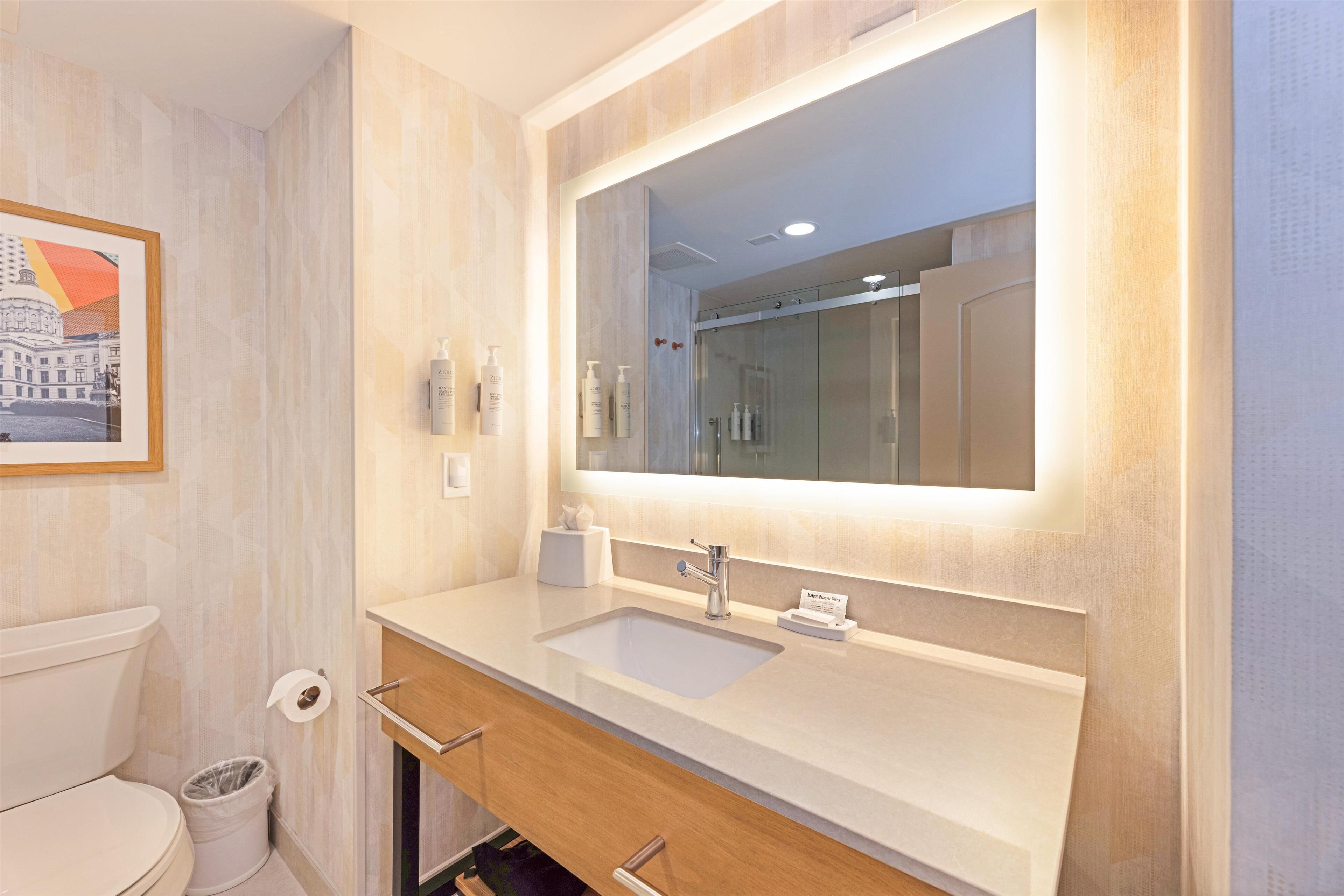 room, 1 king bed with sofa bed (study) | bathroom | combined shower/bathtub, free toiletries, hair dryer, towels