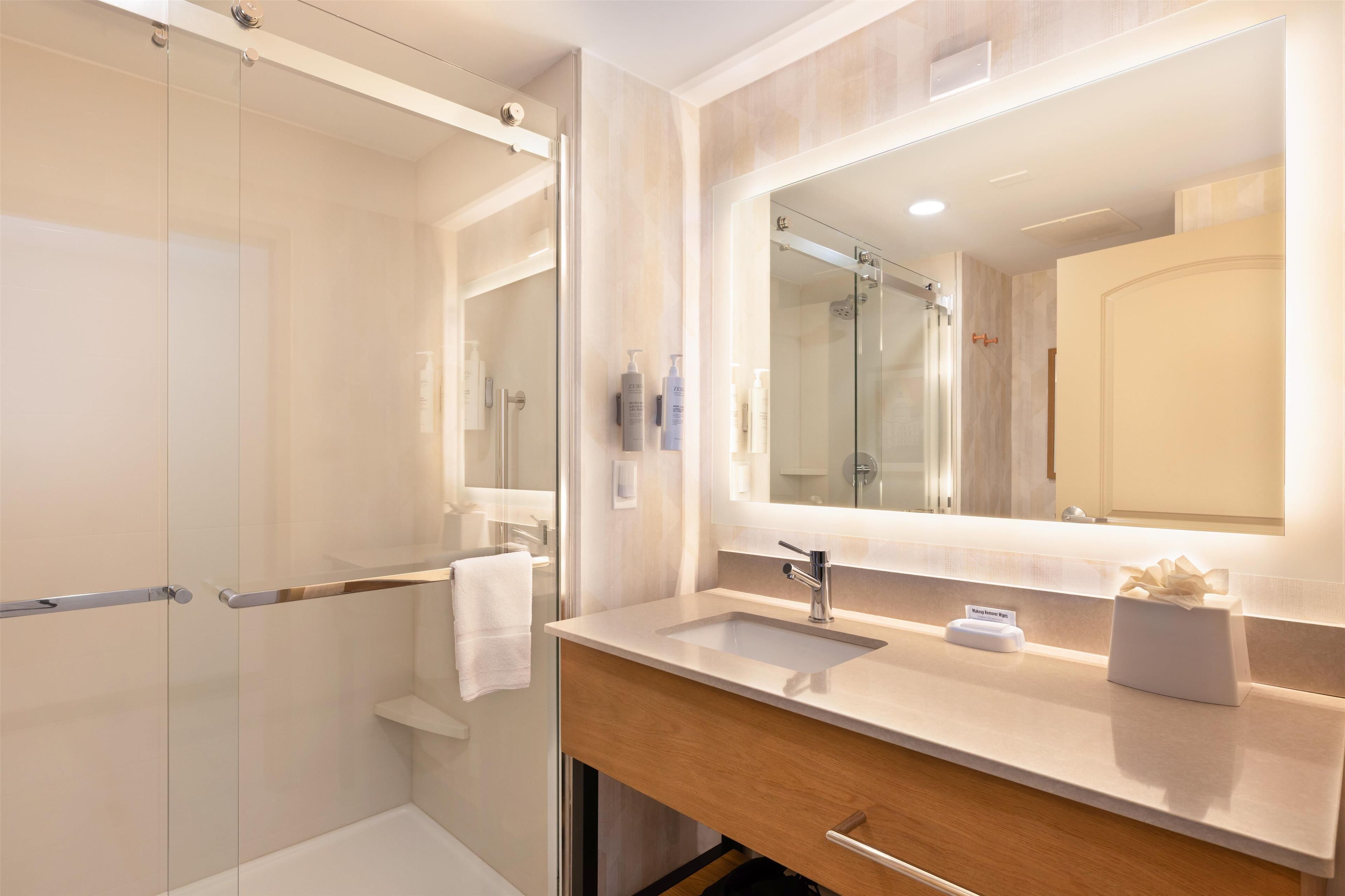 standard room, 1 king bed, non smoking | bathroom shower