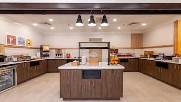 Free daily buffet breakfast
