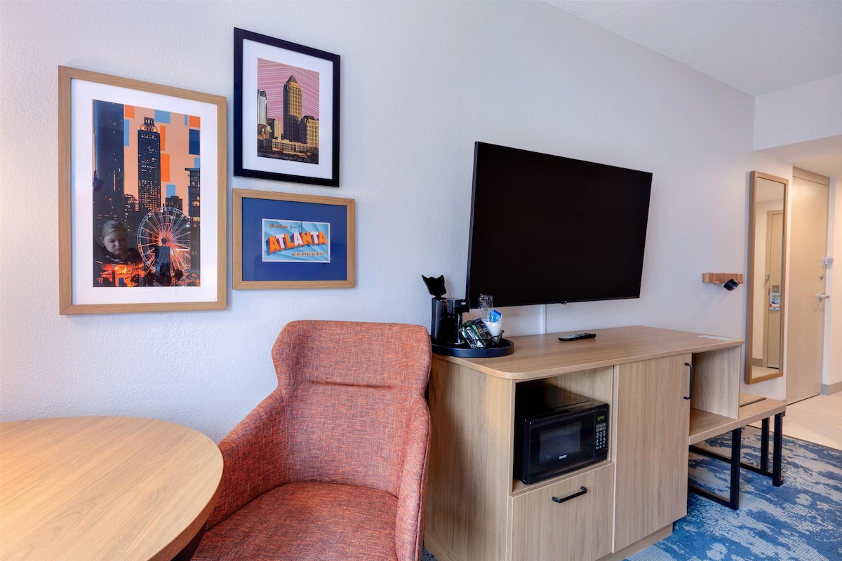 In-room safe, desk, blackout curtains, iron/ironing board