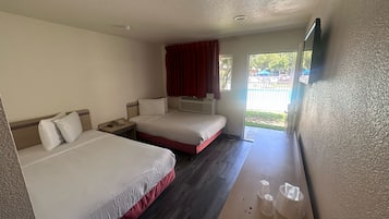 Deluxe Room, 2 Double Beds | Desk, bed sheets