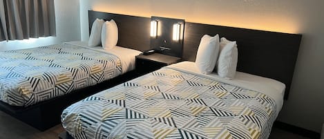 Free WiFi, bed sheets, alarm clocks