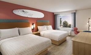 Escritorio, cortinas blackout, wifi gratis y ropa de cama 