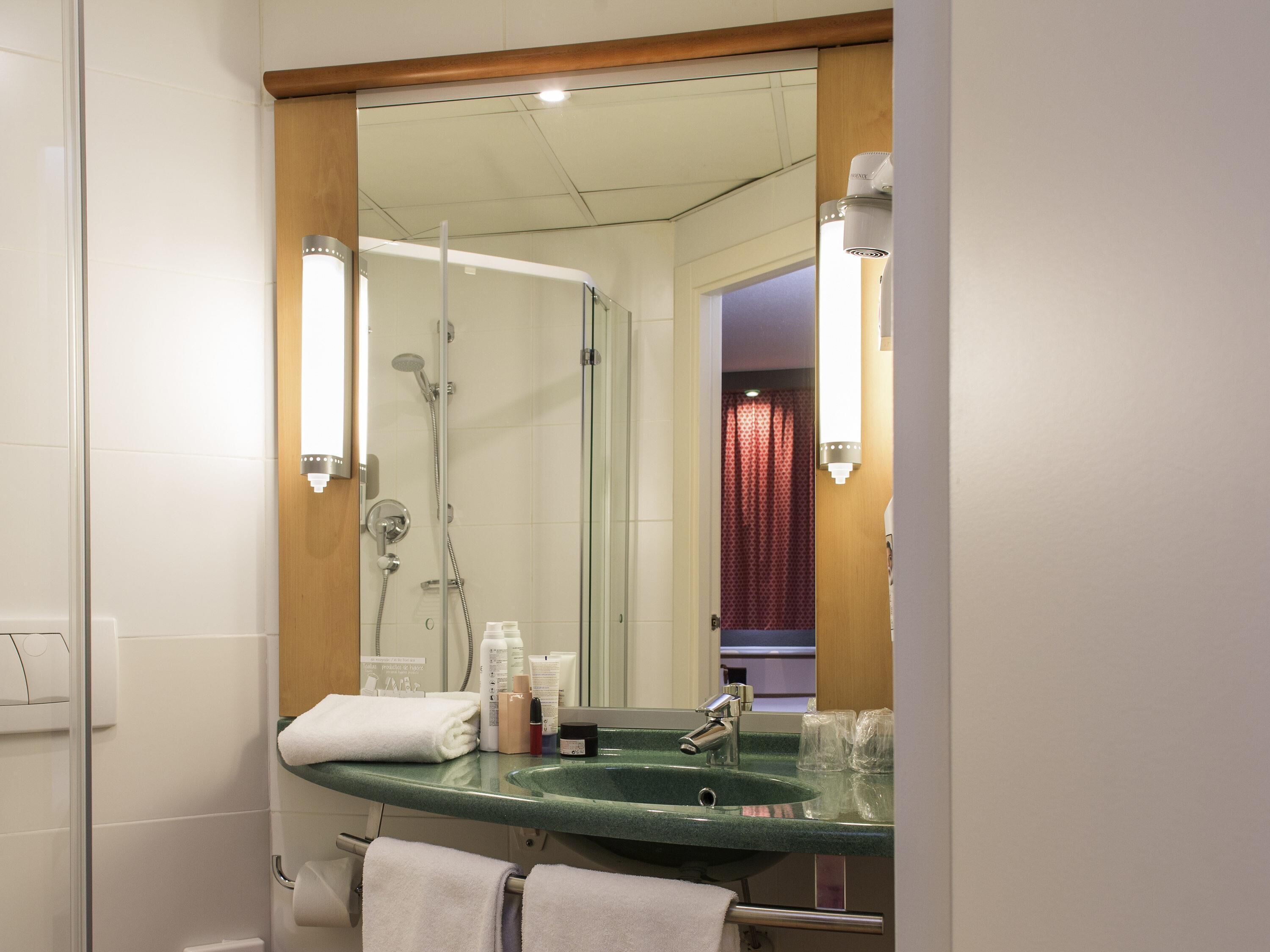 premium bedding, desk, blackout curtains, soundproofing