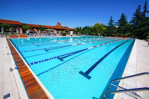 Indoor pool, outdoor pool