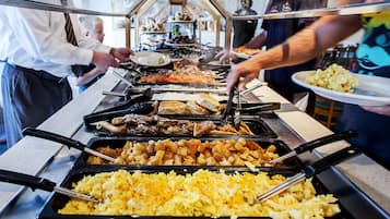 Daily buffet breakfast for a fee