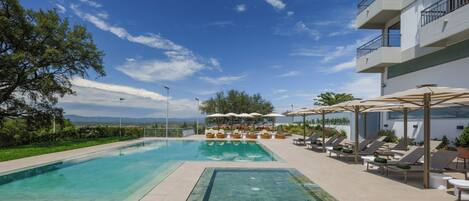Indoor pool, outdoor pool