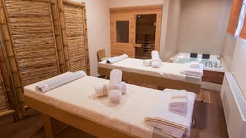 Sauna, steam room, hot springs, body treatments, body wraps, body scrubs