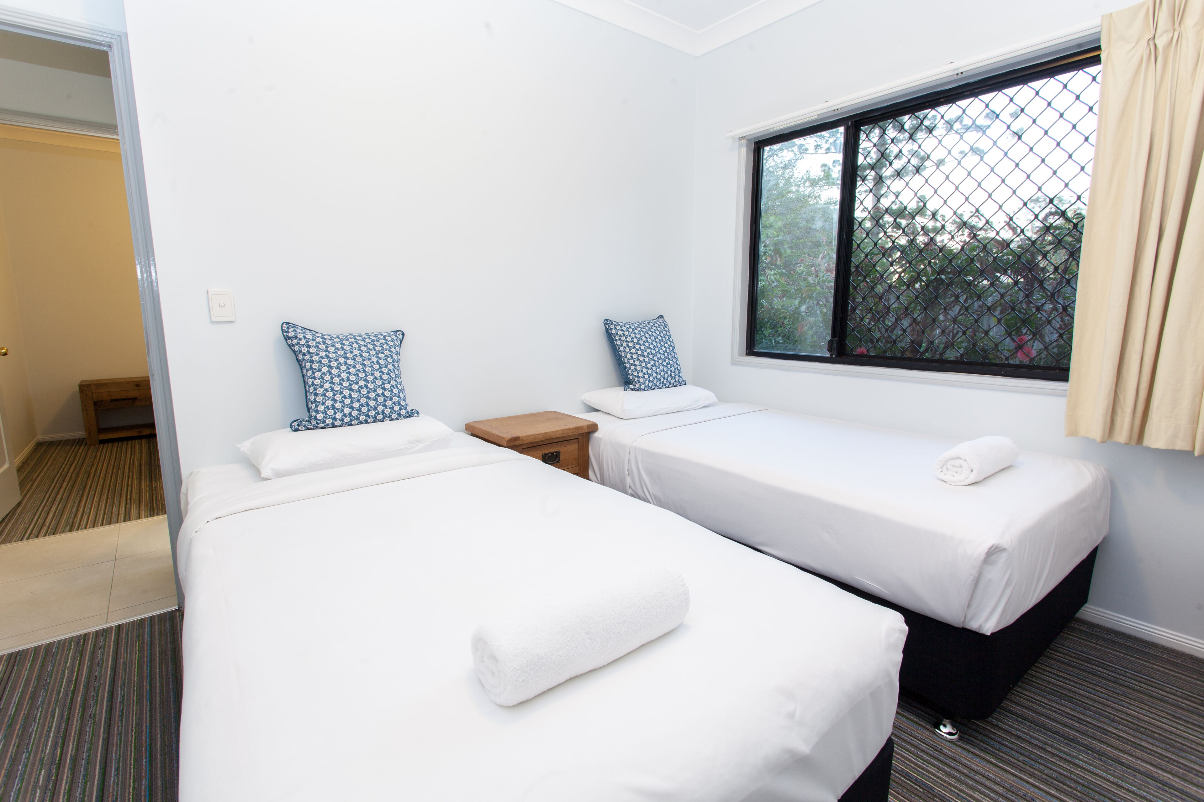 2 bedroom | iron/ironing board, rollaway beds, bed sheets, alarm clocks