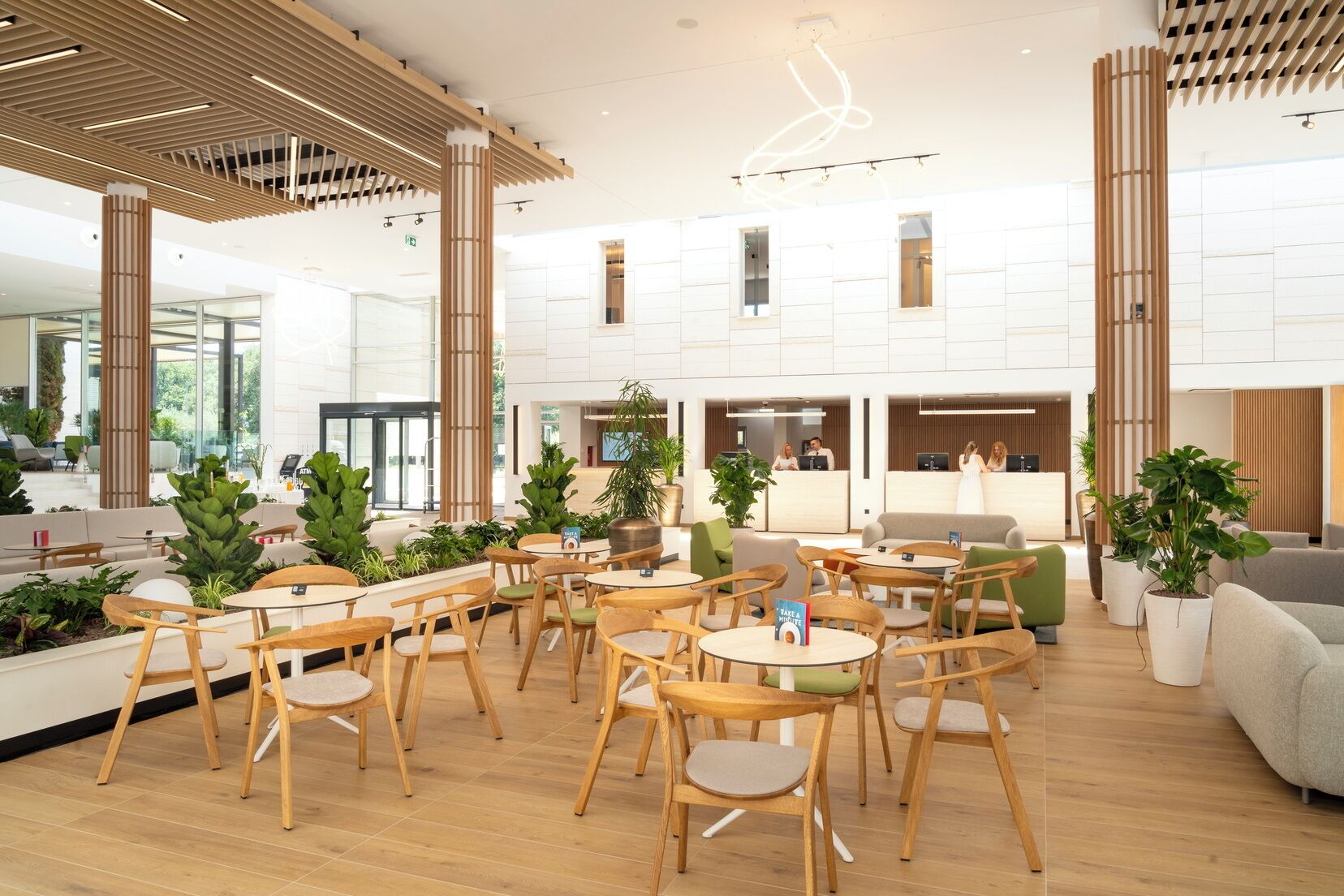 Sala de estar en el lobby