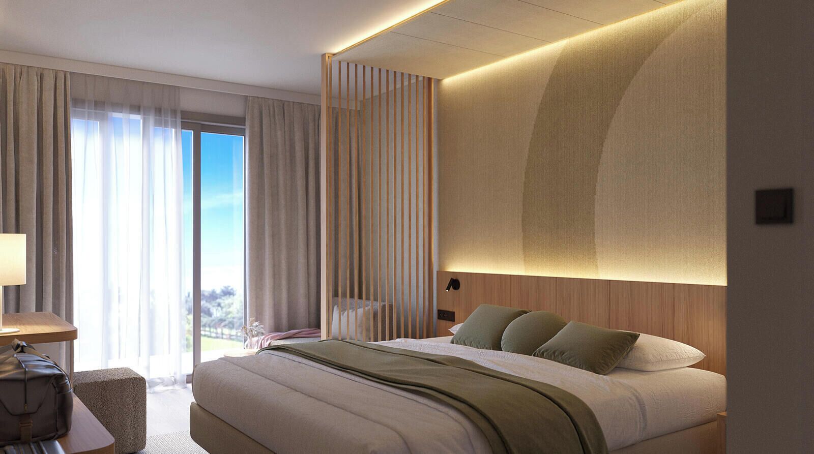 Minibar, in-room safe, desk, blackout curtains