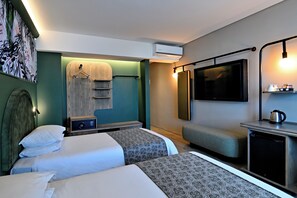 In-room safe, desk, laptop workspace, blackout drapes