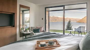 1 chambre, literie de qualité supérieure, couette en duvet d'oie