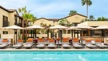 Outdoor pool, pool cabanas (surcharge), pool umbrellas