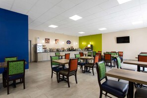 Free daily self-serve breakfast