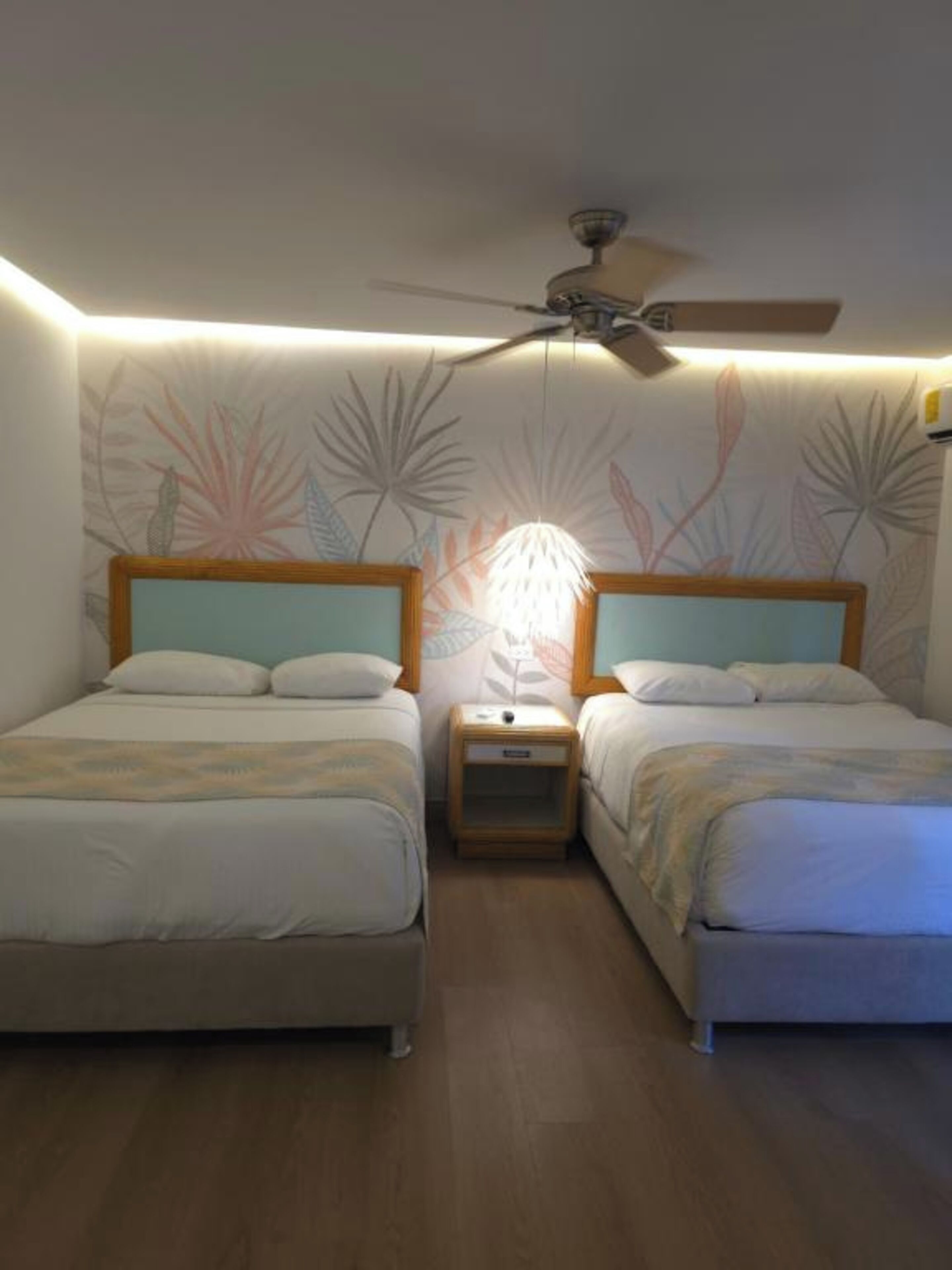 Standard Twin Room, 2 Double Beds, Balcony, Courtyard View | Pillowtop beds, in-room safe, desk, laptop workspace