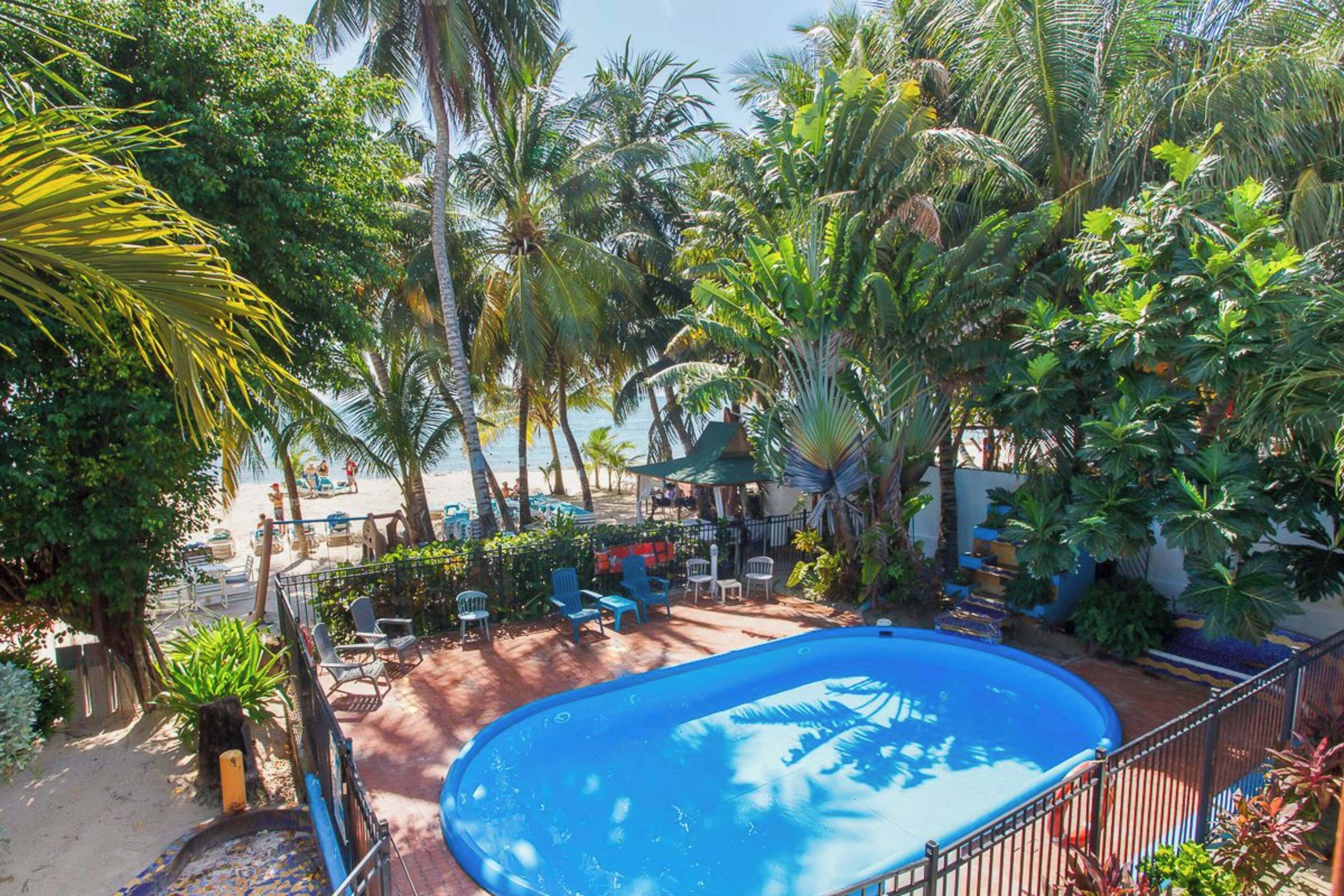 Outdoor pool, open 9 AM to 6:00 PM, sun loungers