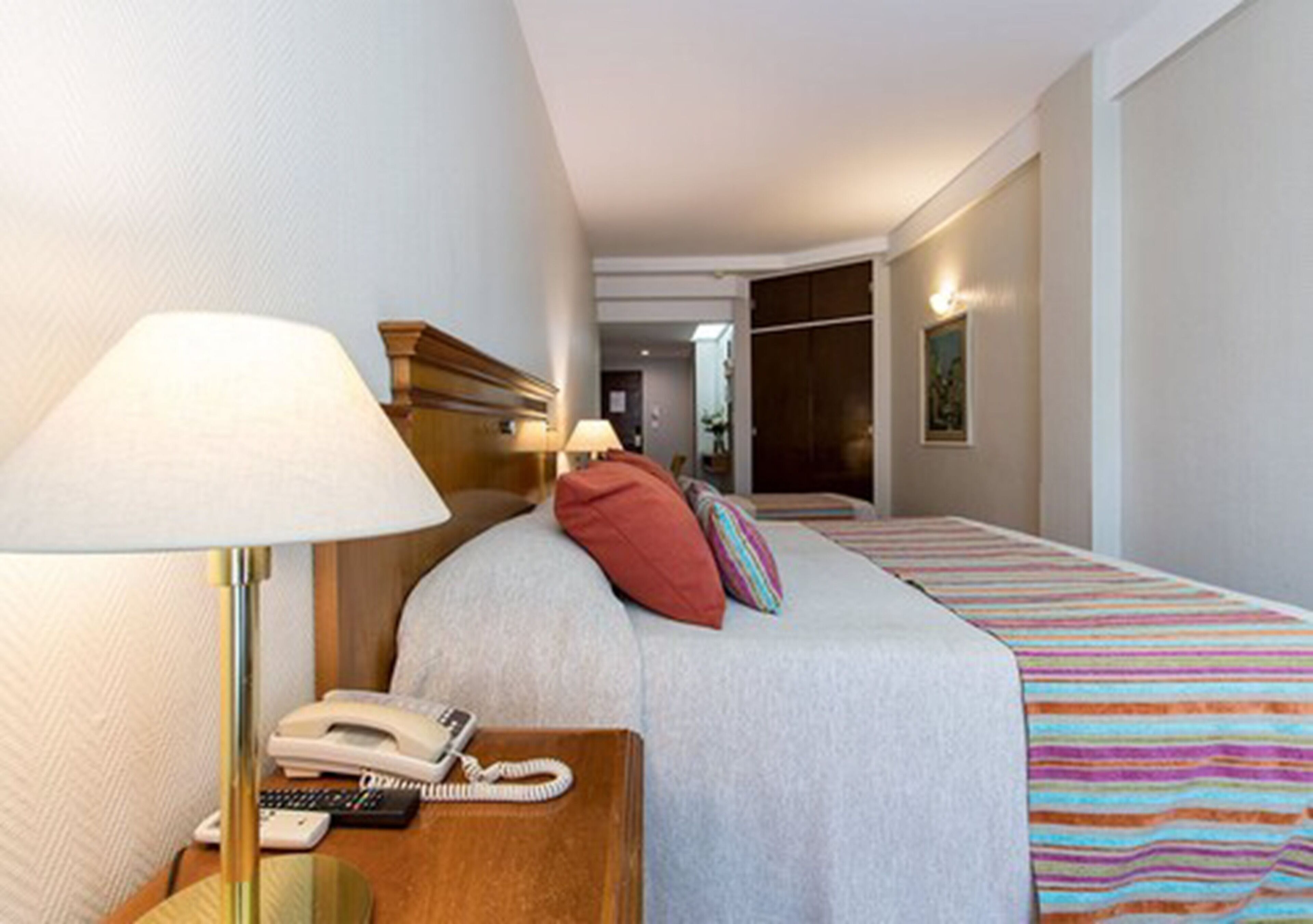 Egyptian cotton sheets, premium bedding, memory-foam beds, minibar