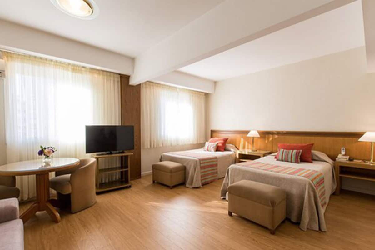 Egyptian cotton sheets, premium bedding, memory-foam beds, minibar