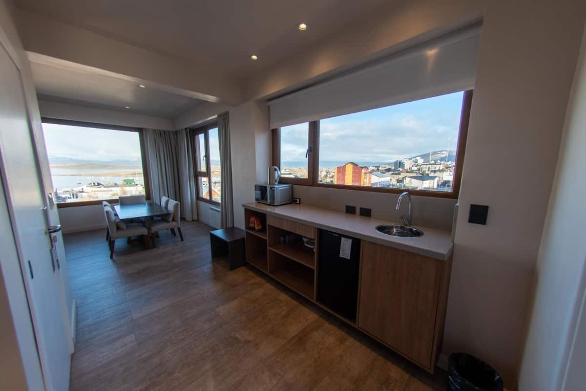 luxury studio suite | living area | tv