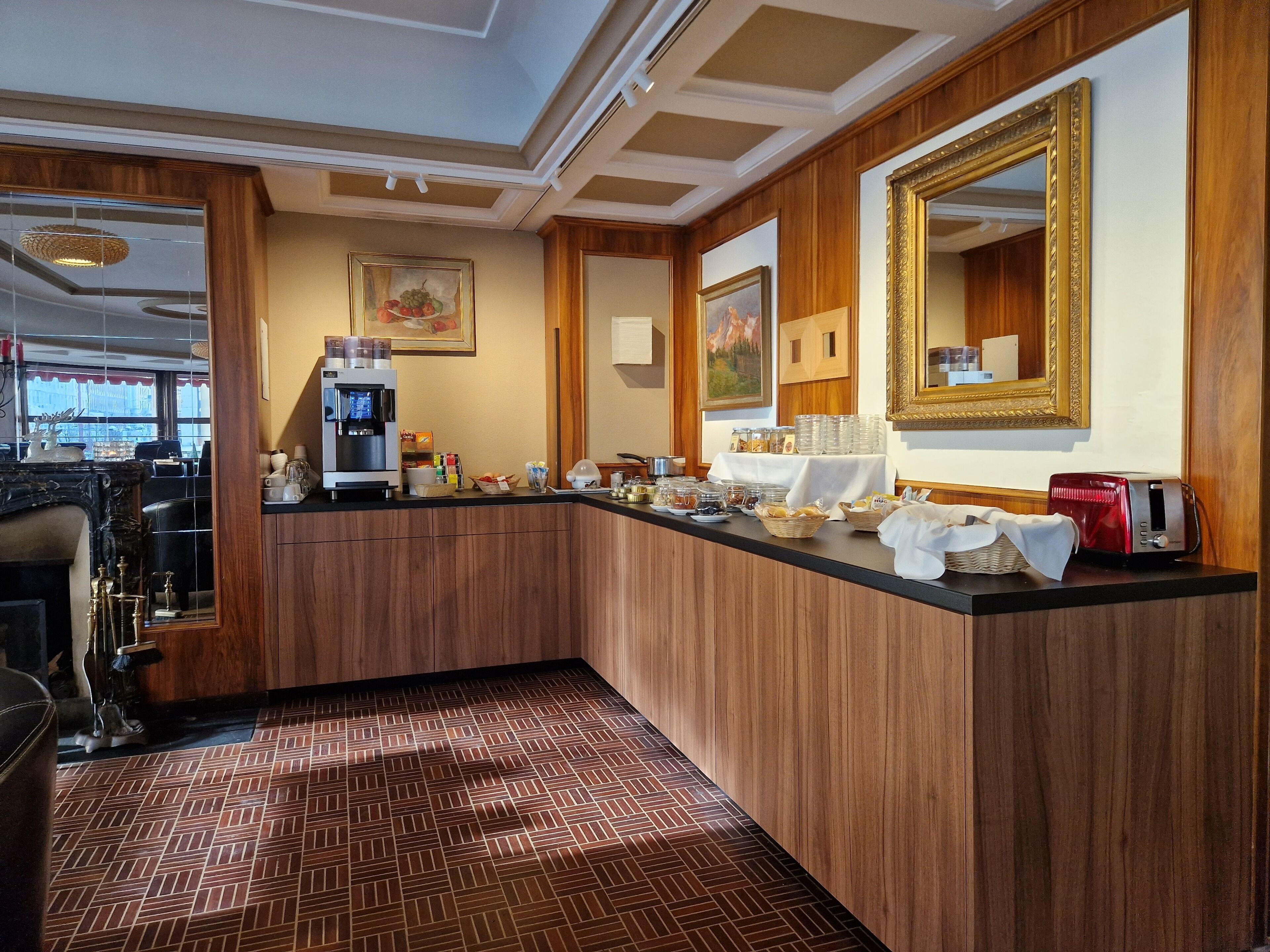 daily buffet breakfast (chf 18 per person)