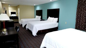 Habitación familiar | Escritorio y espacio para trabajar con laptop