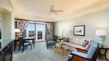 Premium bedding, minibar, in-room safe, desk